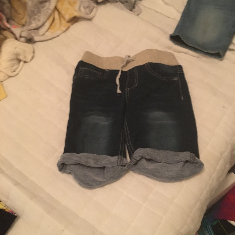 Blue jean shorts